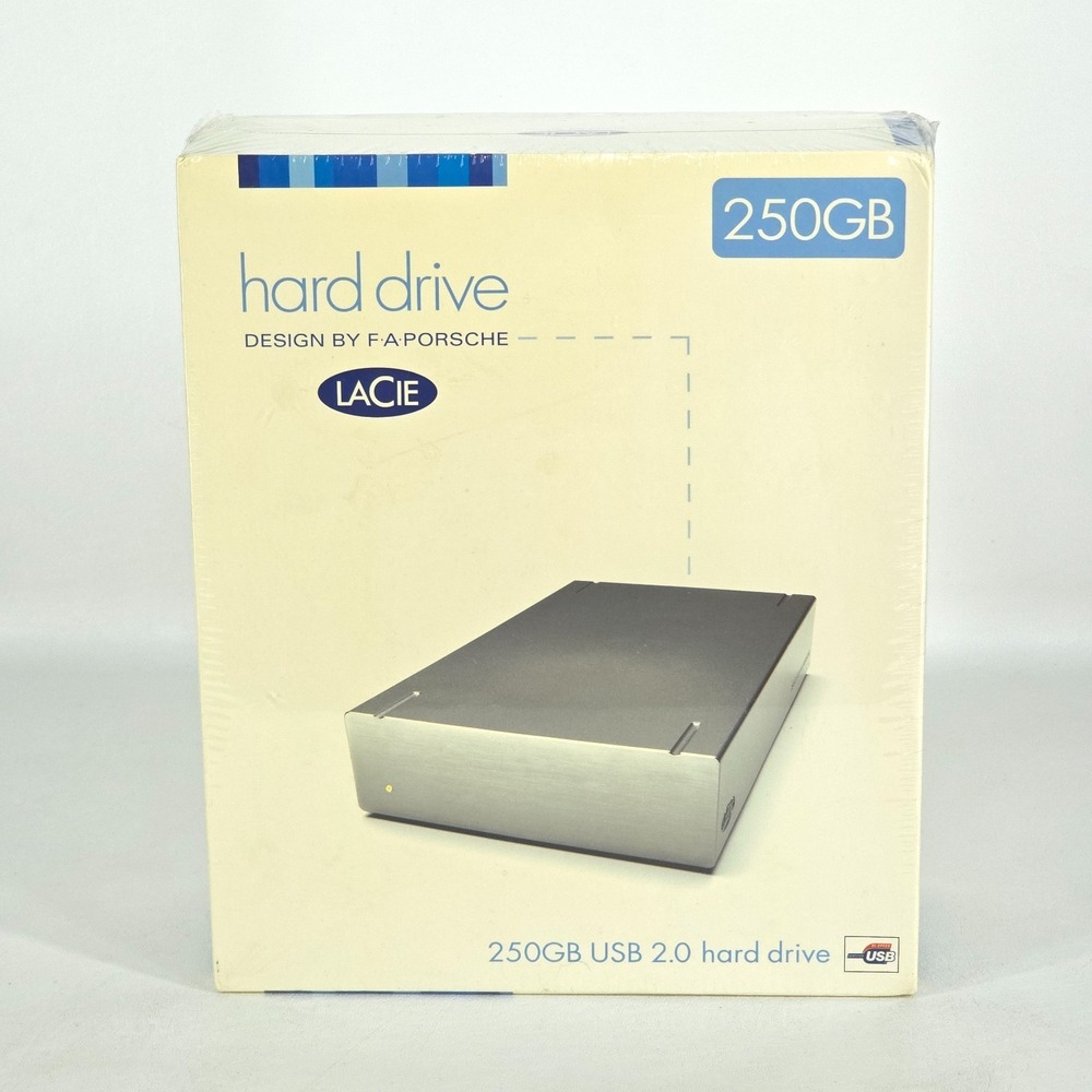 LaCie F A Porsche 250GB USB 2.0 External Portable Hard‎ Drive SEALED Deadstock